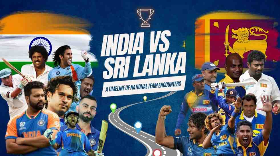 Sri Lanka National Cricket Team vs India National Cricket Team Timeline