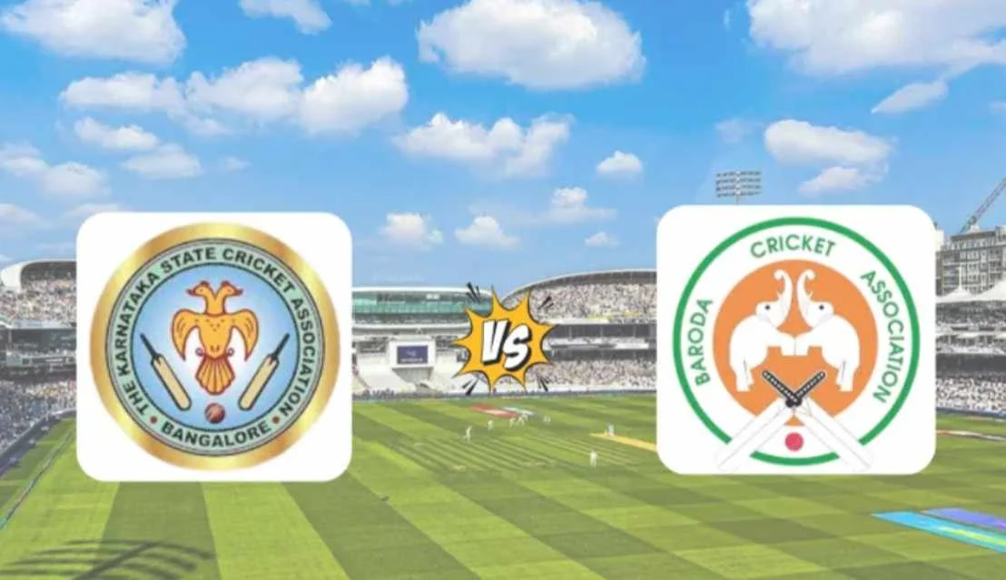 Karnataka Cricket Team vs Baroda Cricket Team Match Scorecard – Full Details & Key Performances