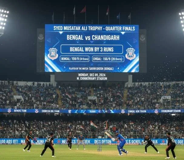 Bengal Cricket Team vs Chandigarh Cricket Team Match Scorecard – Syed Mushtaq Ali Trophy 2024-25